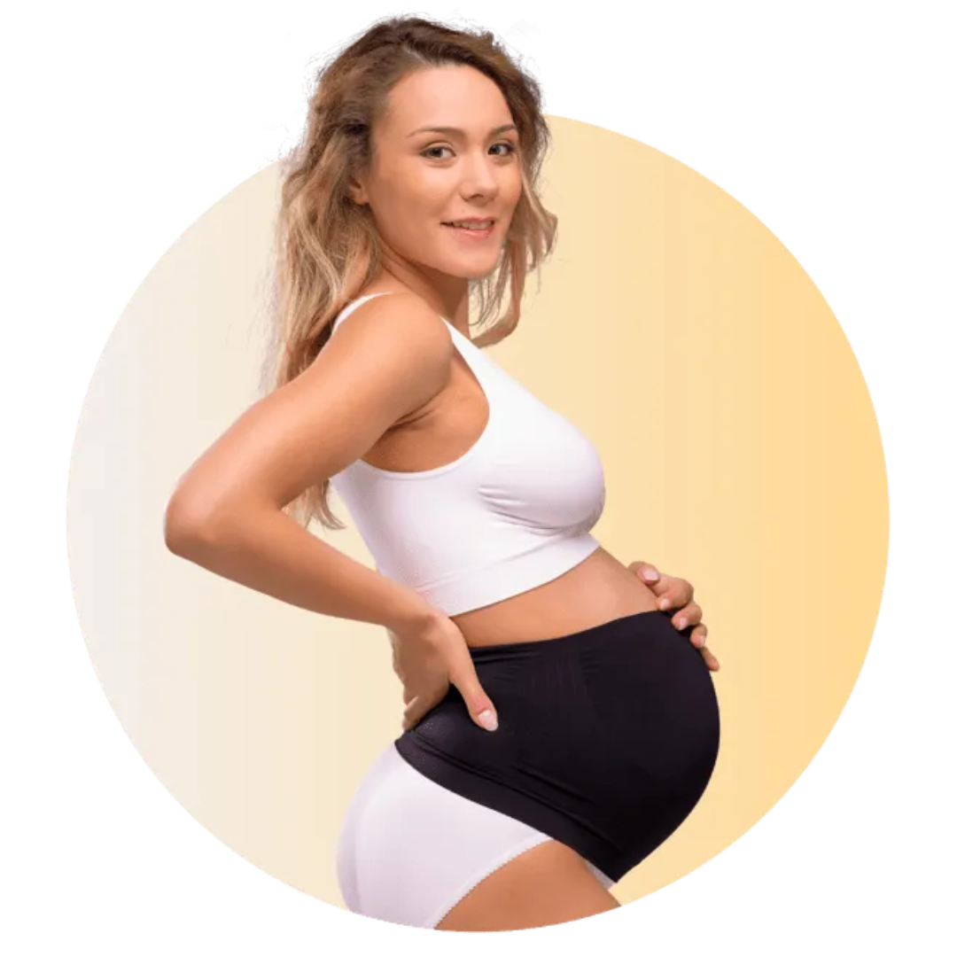 Seamless pregnancy support band