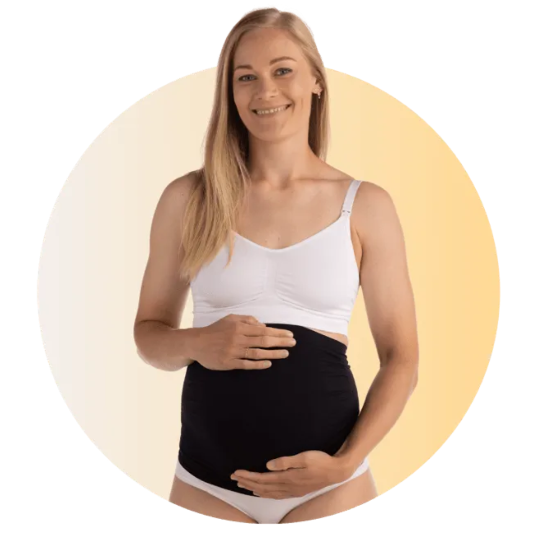 Seamless pregnancy support band
