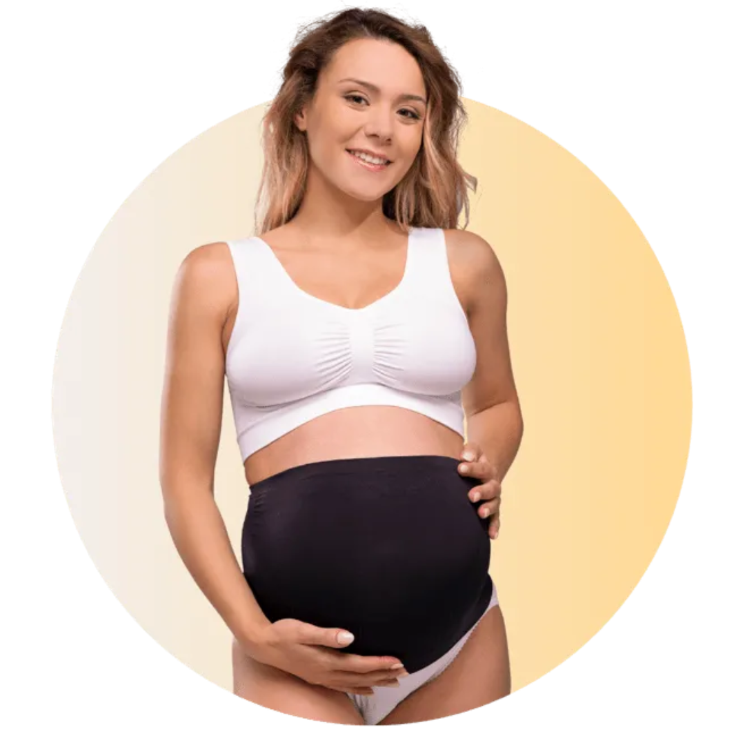 Seamless pregnancy support band