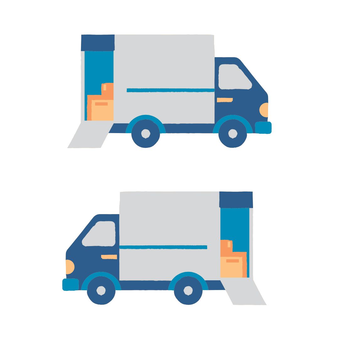 Shipping round trip via parcel shop