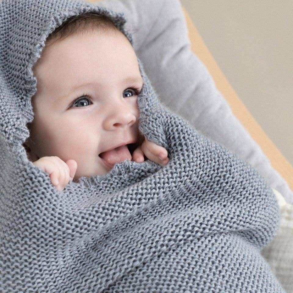 Cocoon wrap in soft merino