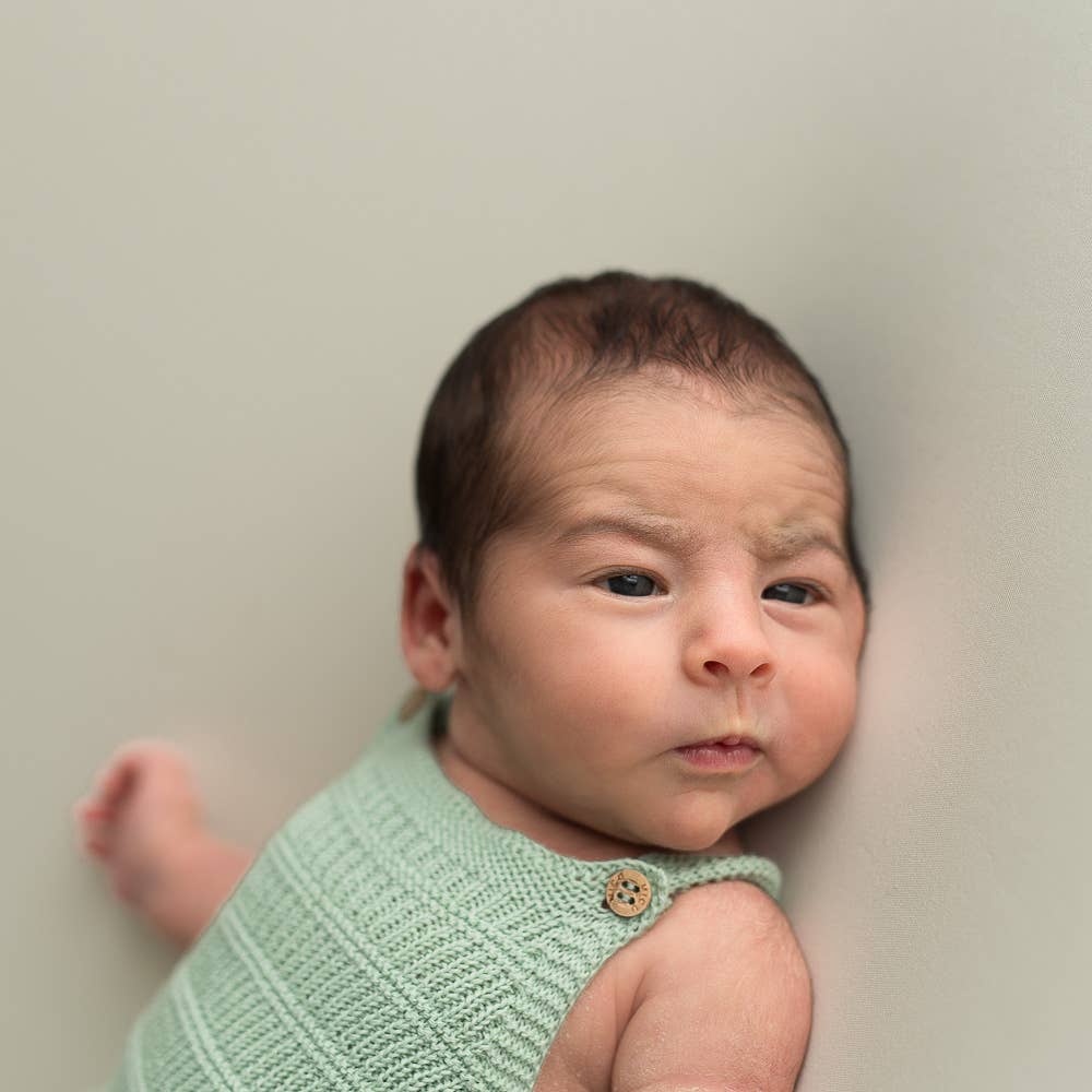 Knitted romper - organic