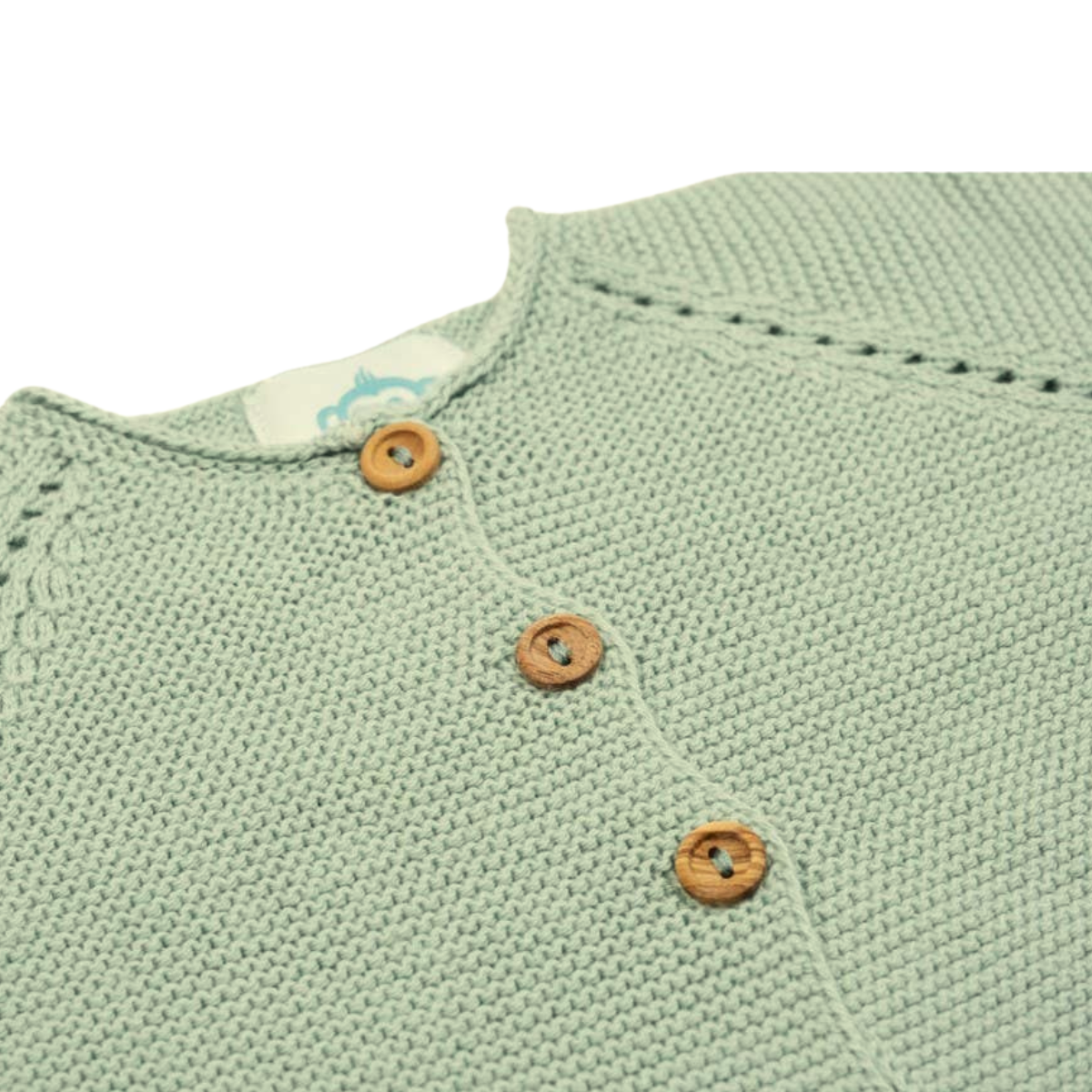 Newborn set in organic cotton - Dusty Mint