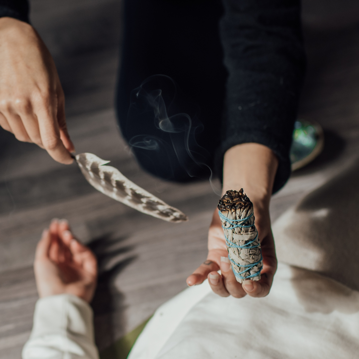 White sage ritual - incense bundle