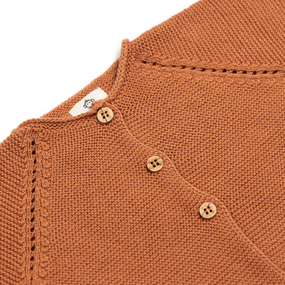 Newborn set in organic cotton - Rust Red