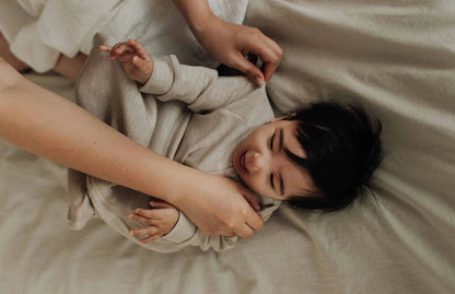 Sleep suit for baby in 100% merino wool