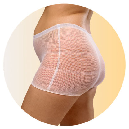 Hospital panties in net - 4-pack