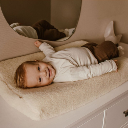 Overtræk til puslepude i 100% børstet merinould 50x70 cm