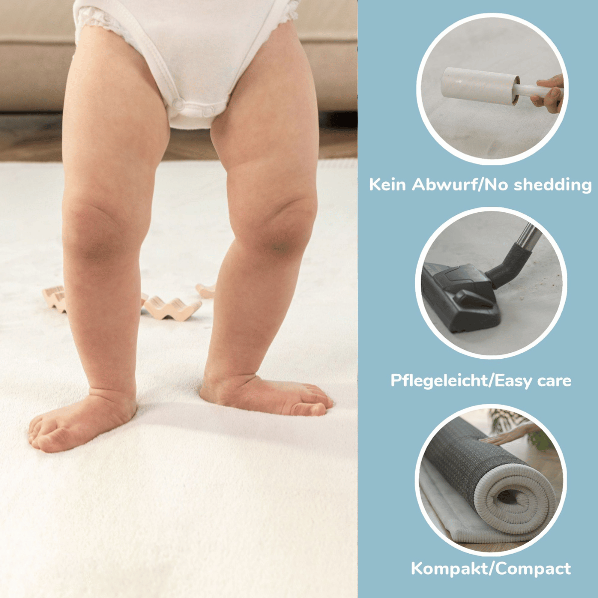 Play mat in memory foam 200x150 cm